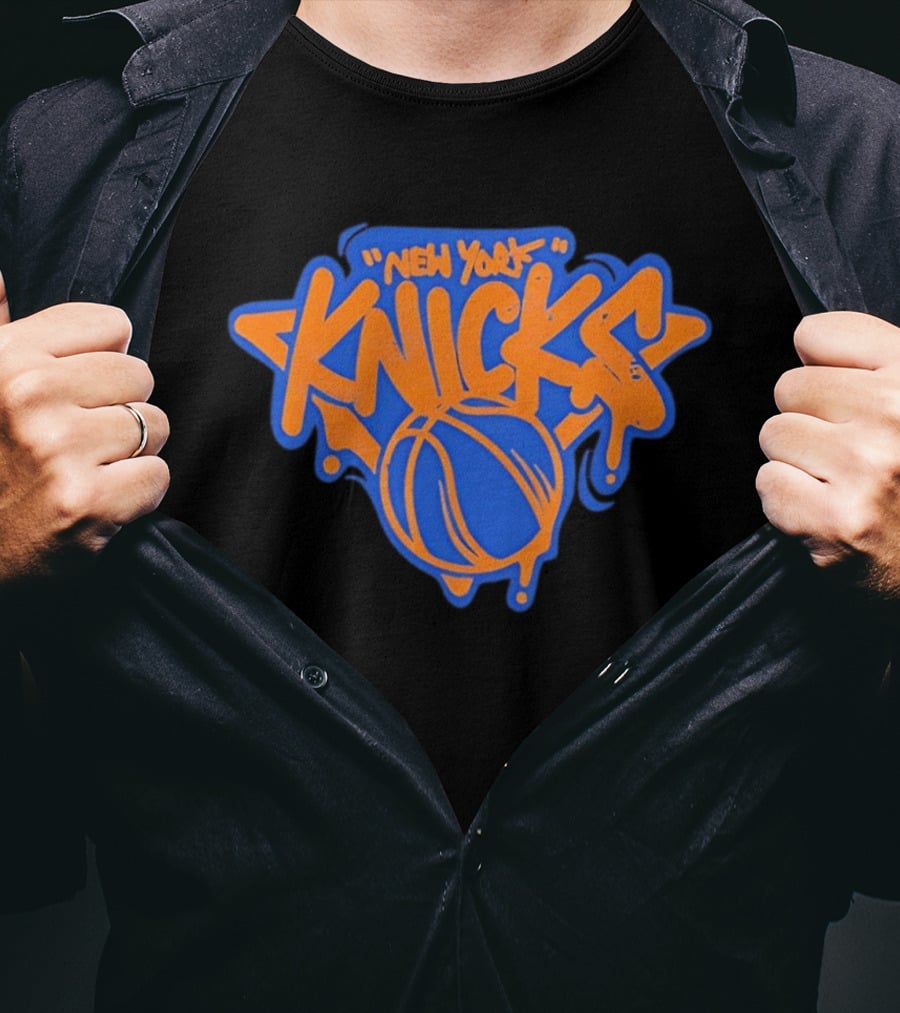 New York Knicks Streetwear Graffiti Basketball T-Shirt