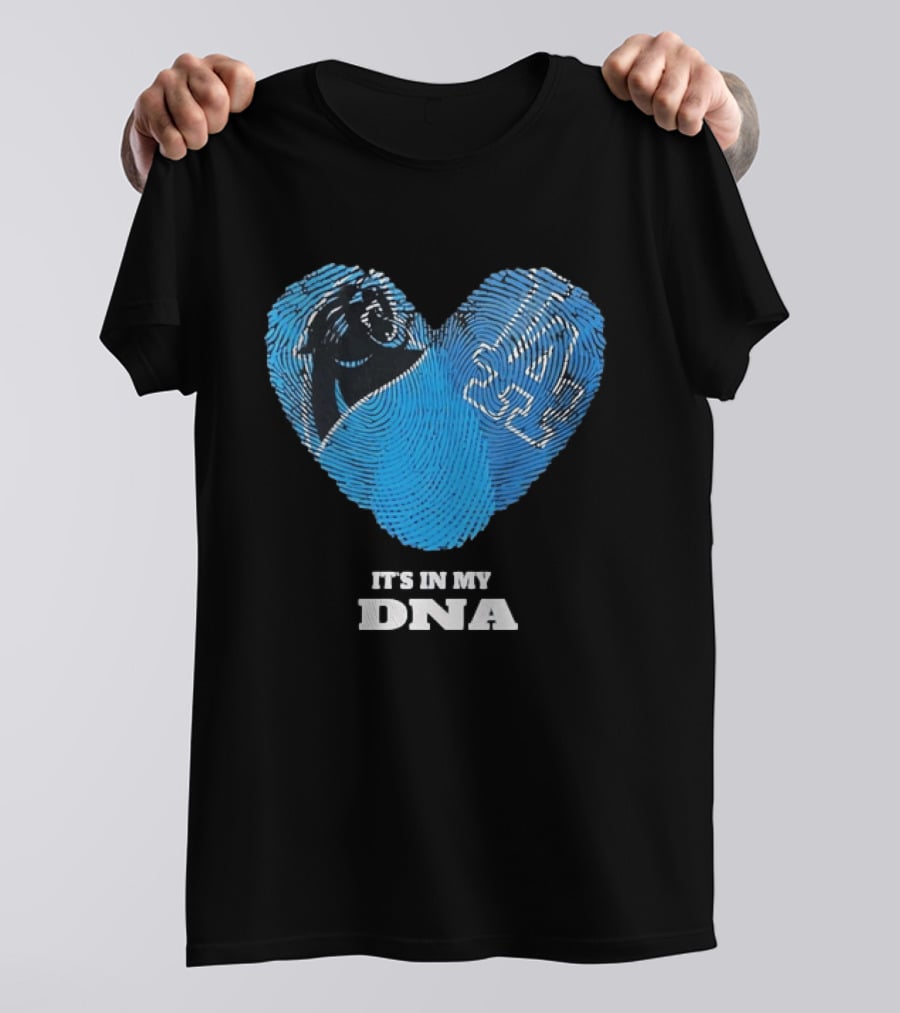Los Angeles Dodgers Carolina Panthers It's In My DNA T-Shirt
