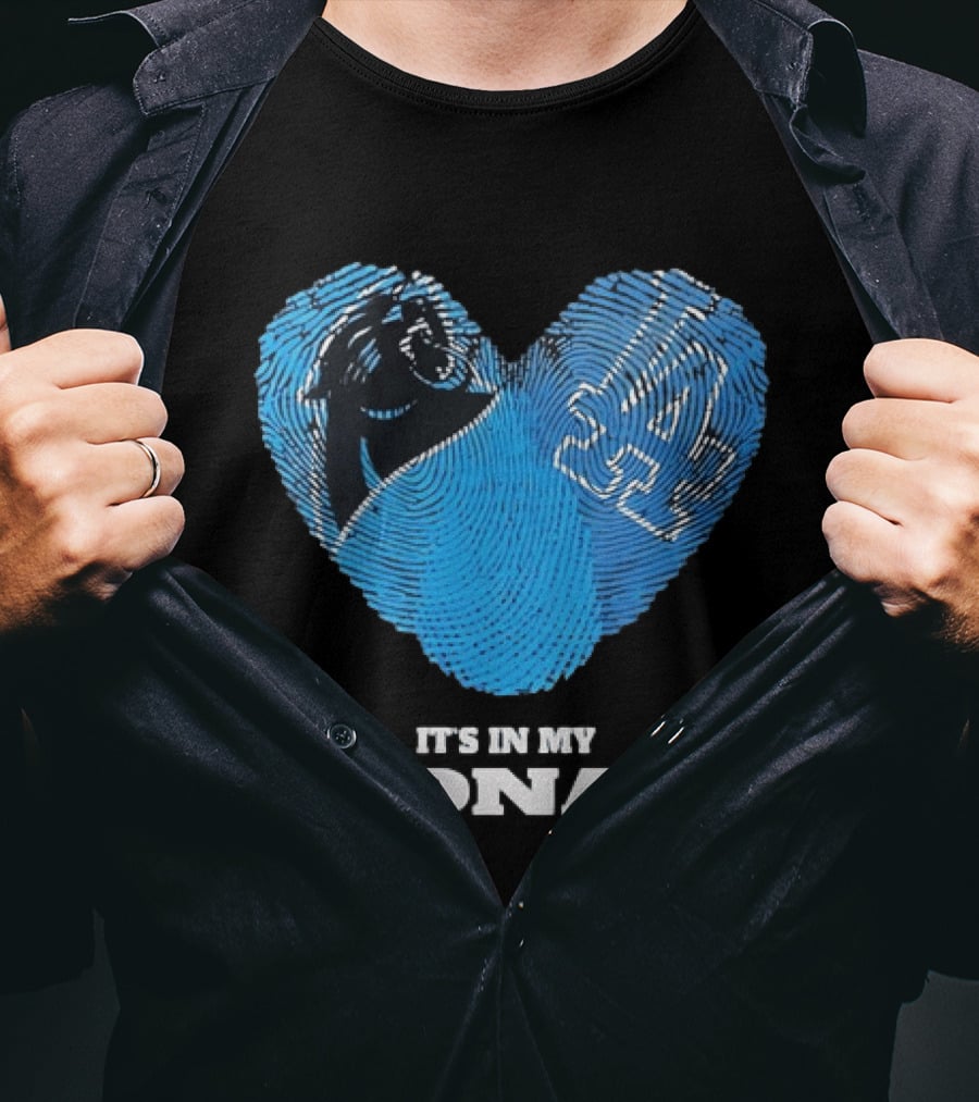 Los Angeles Dodgers Carolina Panthers It's In My DNA T-Shirt