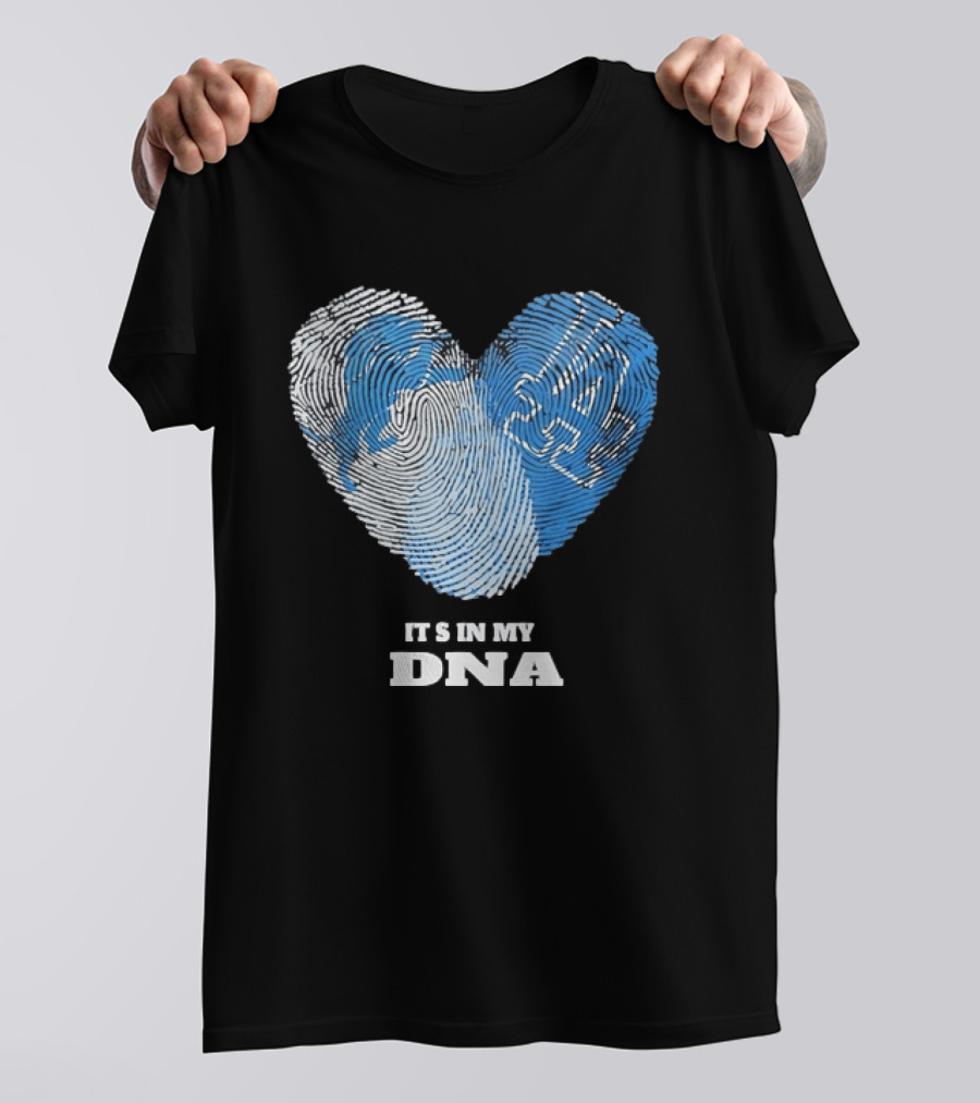 Heart Fingerprint It's In My DNA Kentucky Wildcats Fan Pride T-Shirt