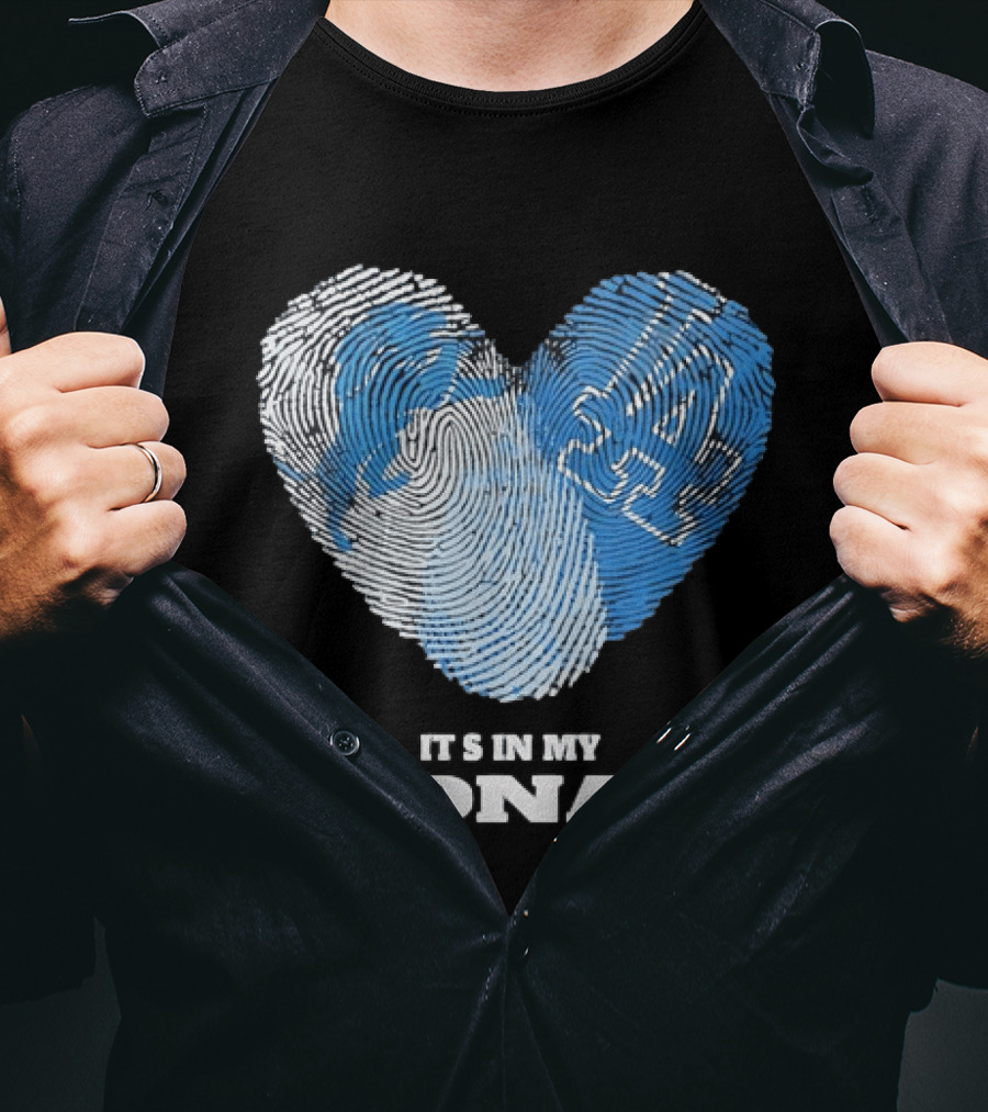 Heart Fingerprint It's In My DNA Kentucky Wildcats Fan Pride T-Shirt