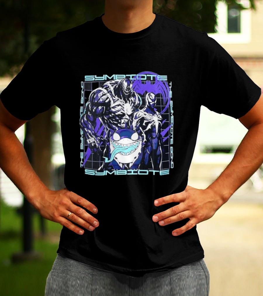 Symbiote Bond Venom Spider Man Villain Heroes Streetwear T-Shirt
