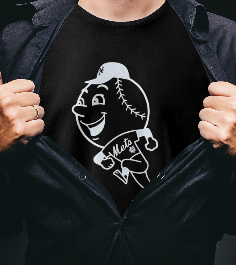 Mets Mr. Met Running Baseball T-Shirt