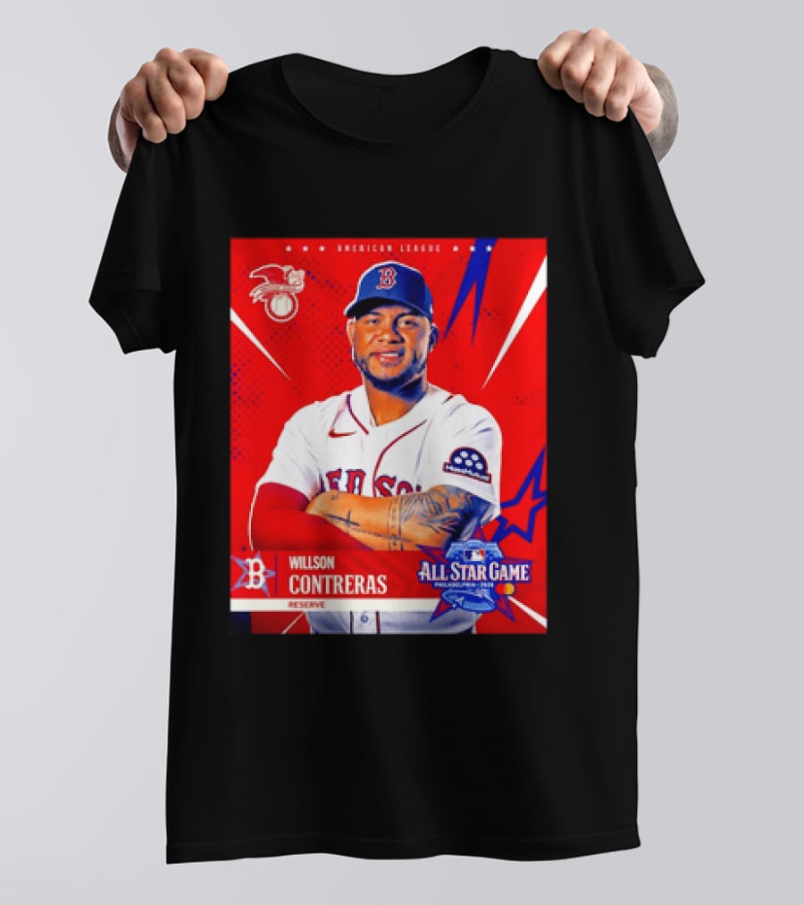 Boston Red Sox Willson Contreras 2026 All Star Game Reserve American League T-Shirt