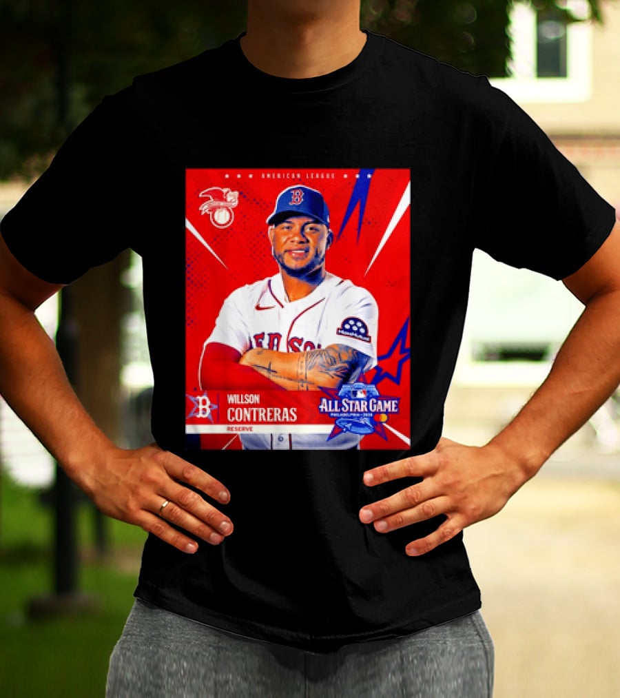 Boston Red Sox Willson Contreras 2026 All Star Game Reserve American League T-Shirt