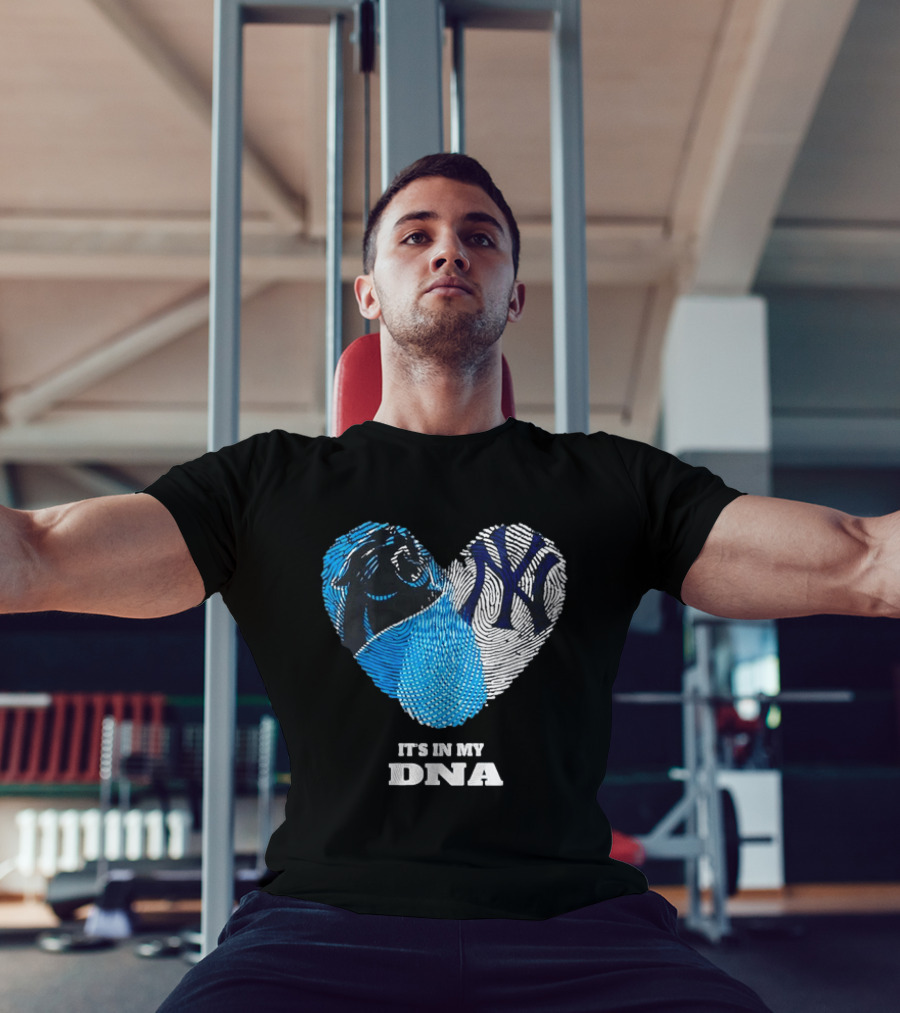 New York Yankees Carolina Panthers It's In My DNA T-Shirt