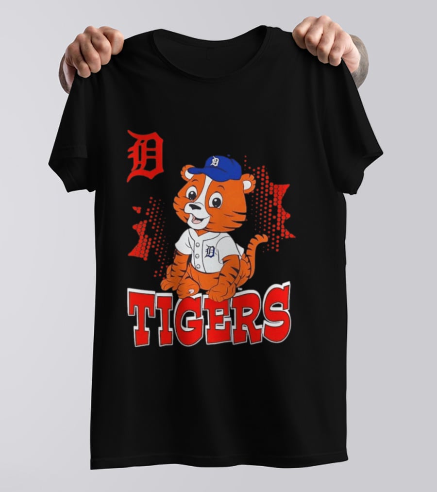 Paws D TIGERS Detroit Tiger Cub Baseball T-Shirt
