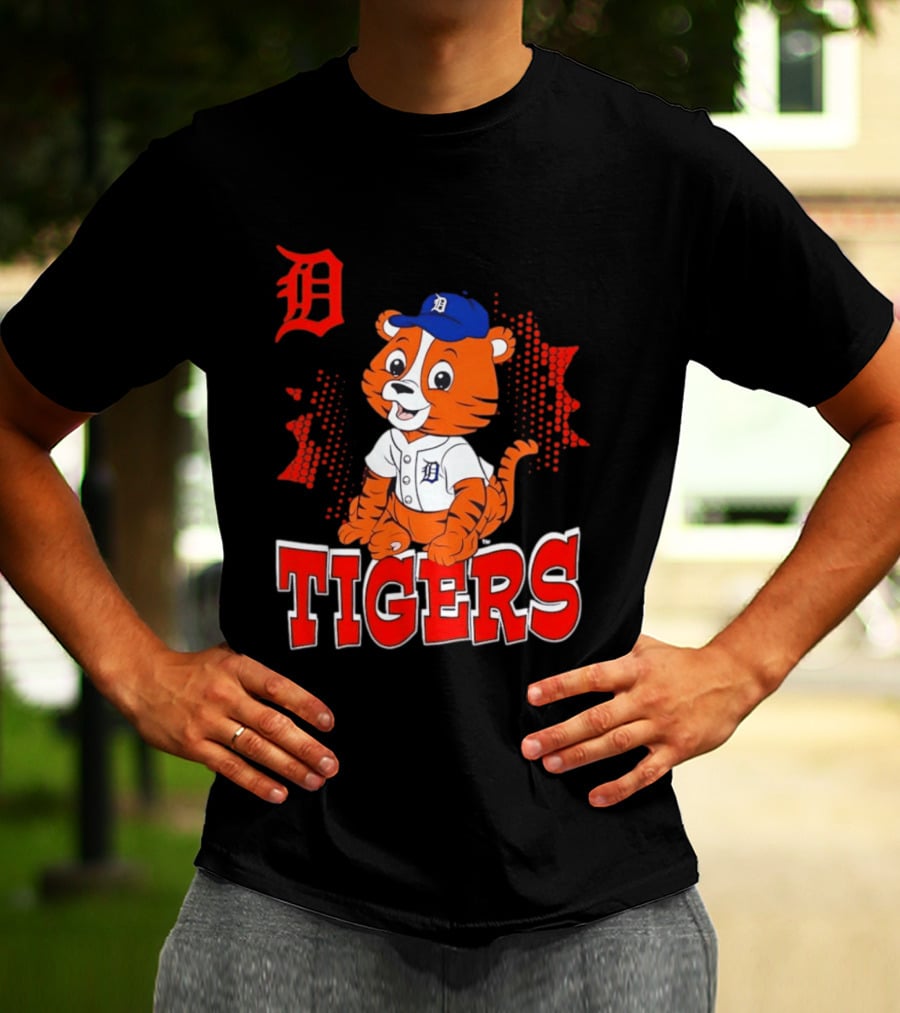 Paws D TIGERS Detroit Tiger Cub Baseball T-Shirt