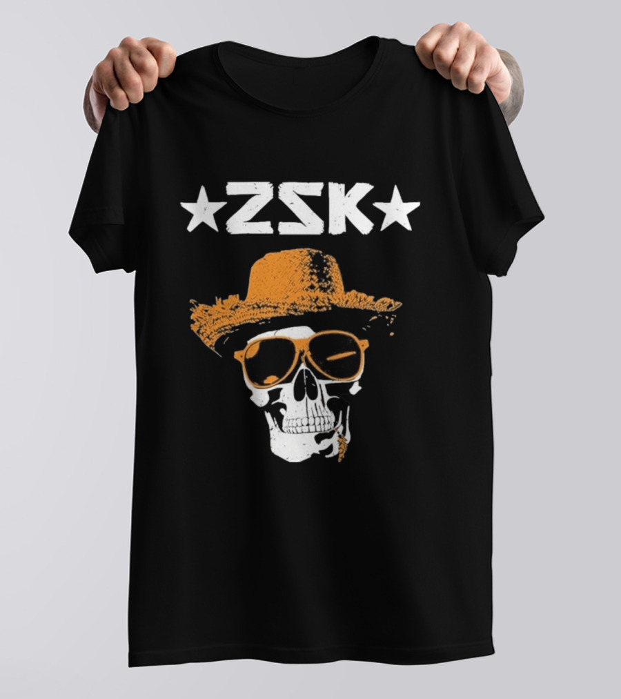 ZSK Skull Hat Sunglasses Iconic Summer Vibe T-Shirt