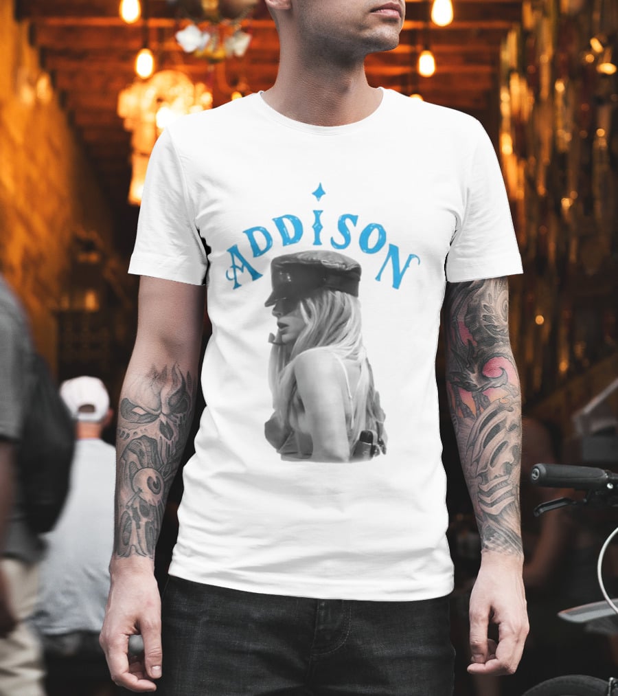 Addison Rae I Got It Bad Black Hat Blue T-Shirt