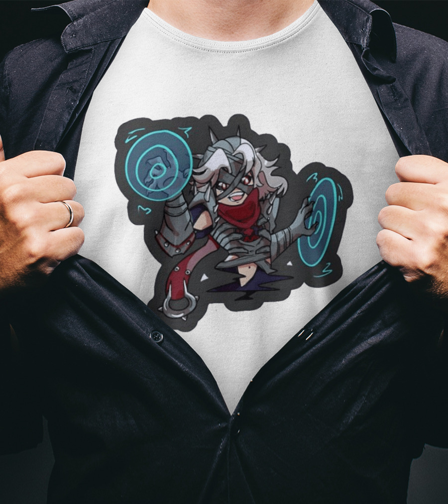 Chibi Warrior Anime Magic Casting Enchanted Spells Gaming Adventure T-Shirt