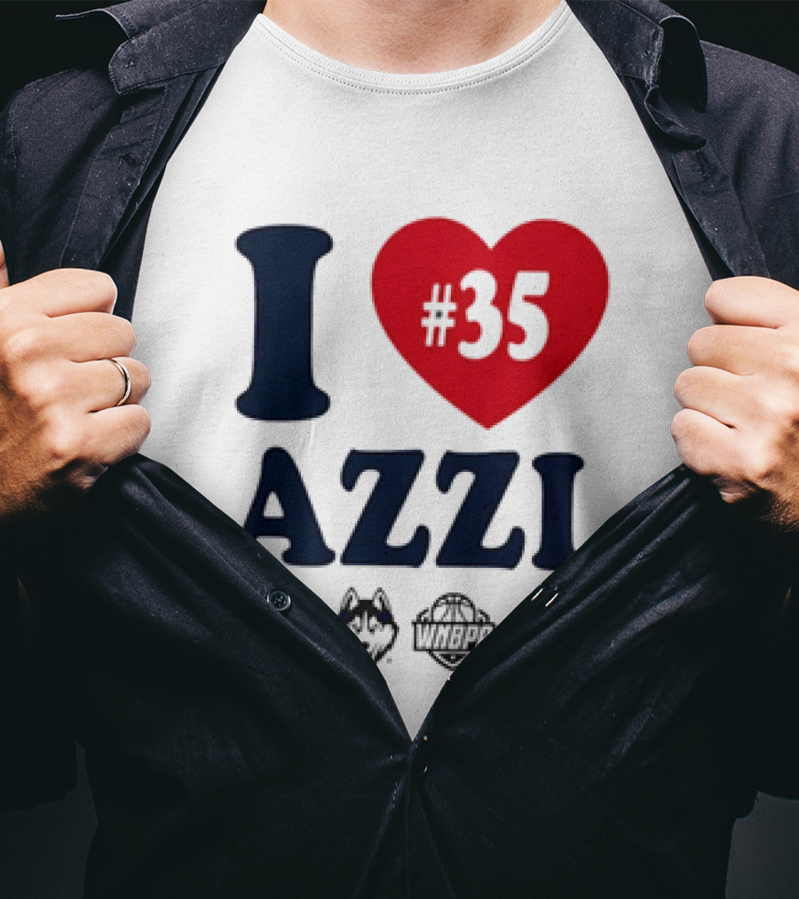 Dallas Wings Basketball I Love Azzi Fudd Number 35 T-Shirt