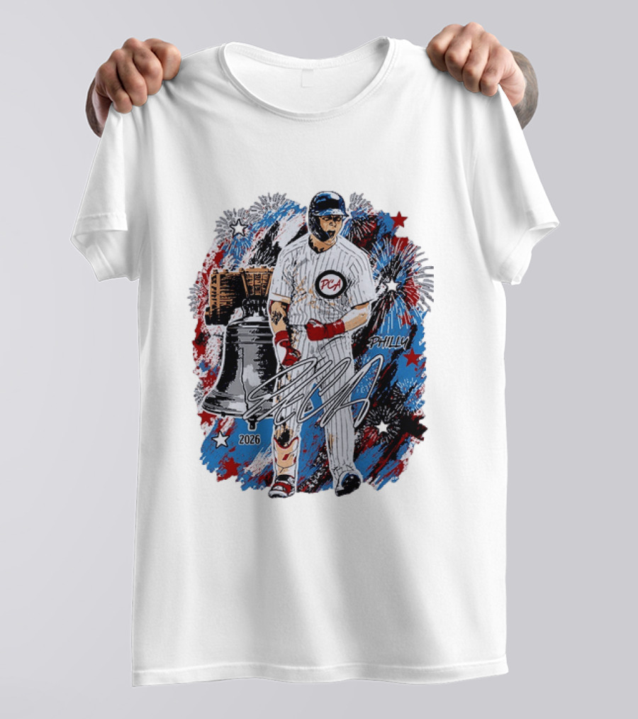 Pete Crow Armstrong Philly 2026 PCA Liberty Bell Fireworks MLB All Star Celebration T-Shirt