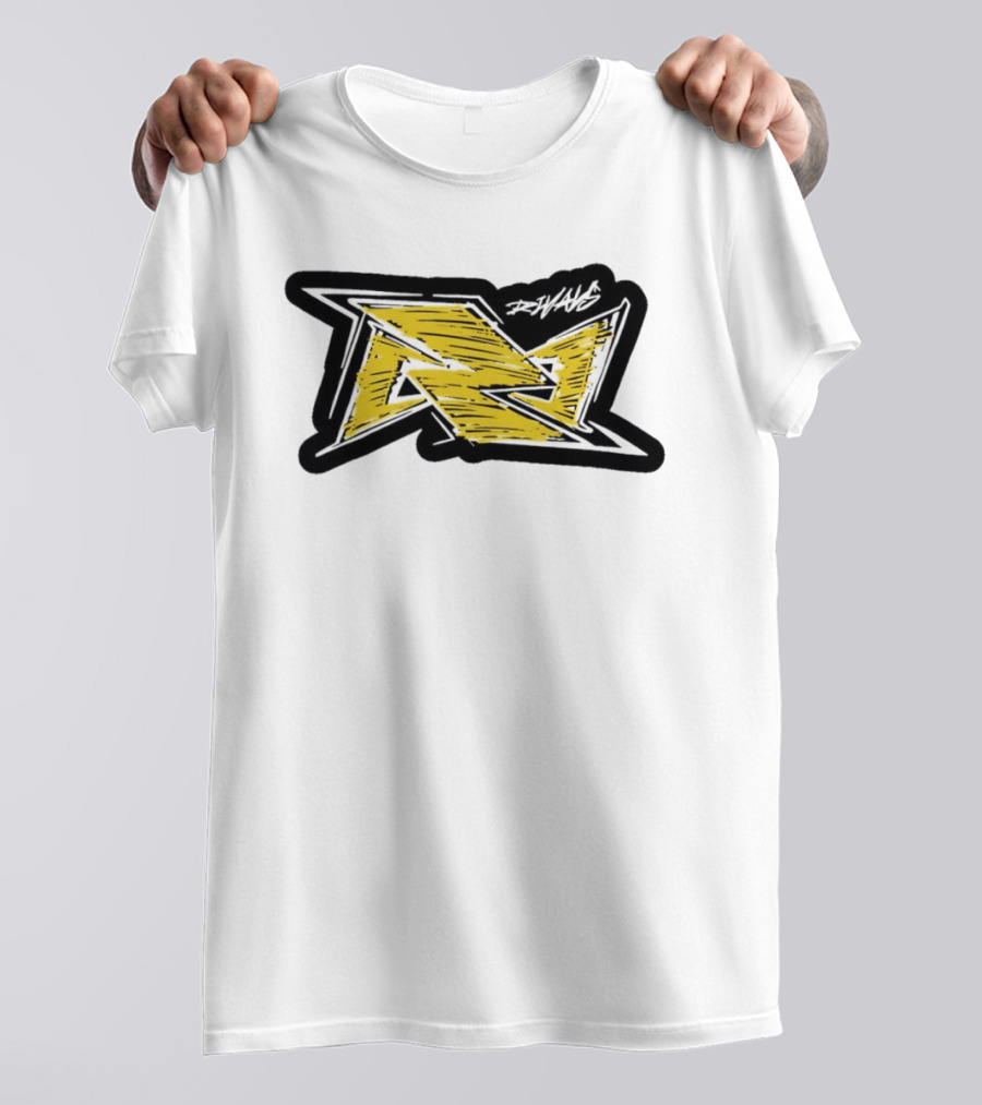 Rivals Scribble Yellow Black Riot Green Graffiti T-Shirt