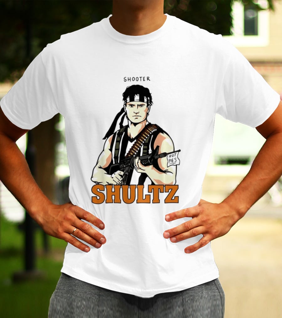 Shooter Shultz Hot Pies Rambo Movie T-Shirt