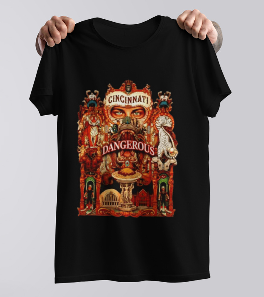 Cincinnati Dangerous Tiger Lord Of The Jungle T-Shirt