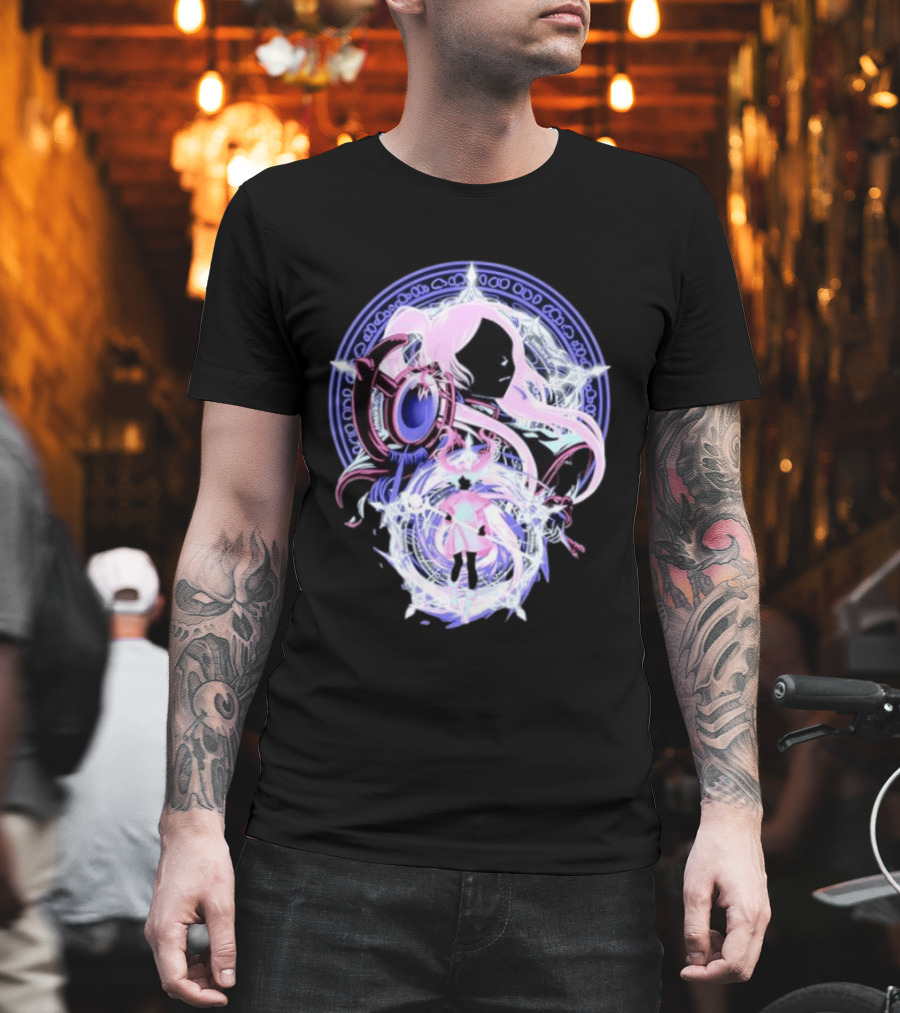 Frieren Beyond Journey's End Anime Character Art With Magical Circle T-Shirt