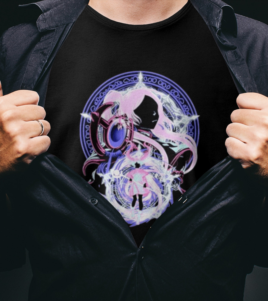 Frieren Beyond Journey's End Anime Character Art With Magical Circle T-Shirt