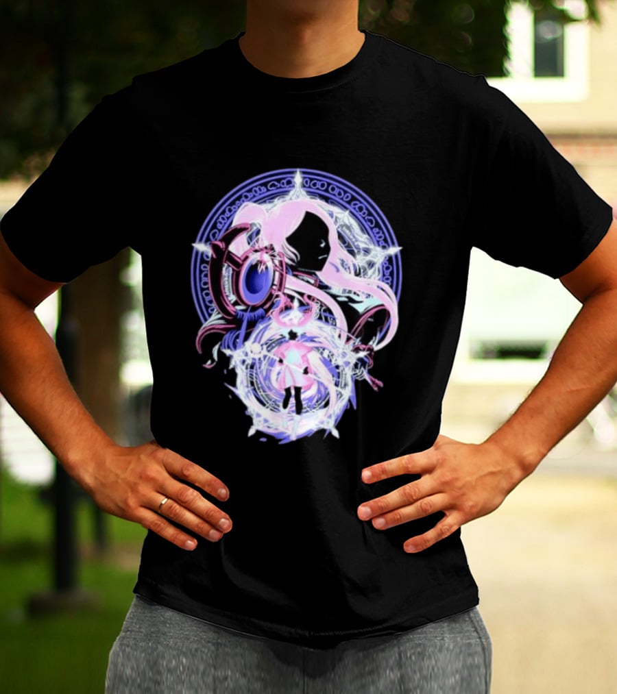 Frieren Beyond Journey's End Anime Character Art With Magical Circle T-Shirt