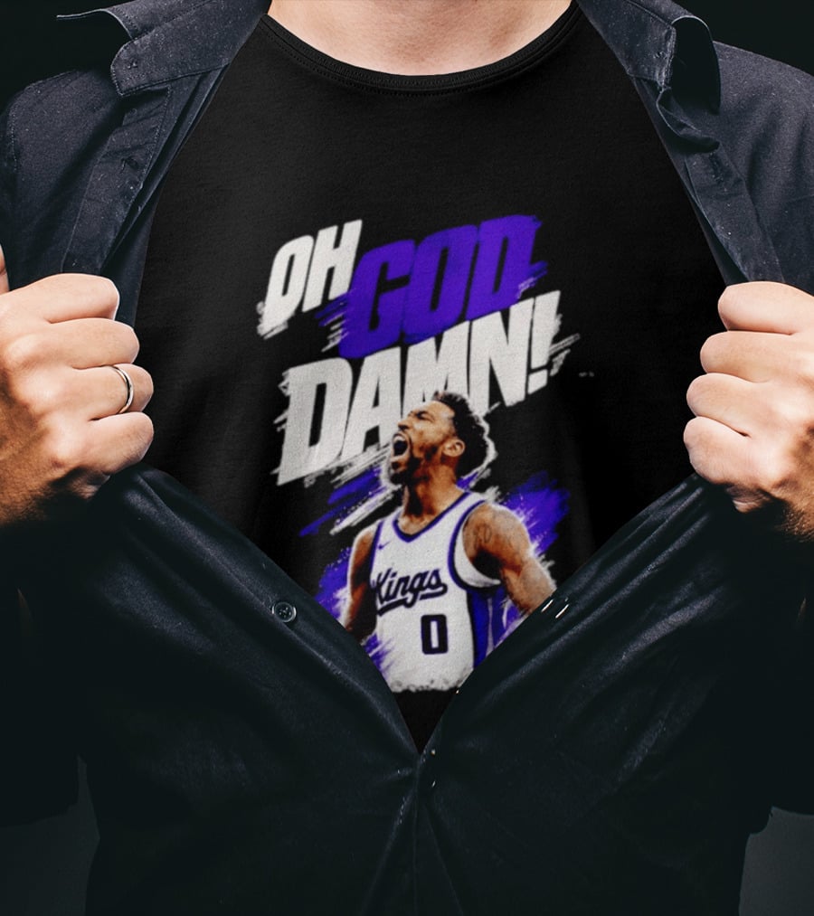 Malik Monk Oh God Damn Sacramento Kings 0 Jersey Celebration T-Shirt