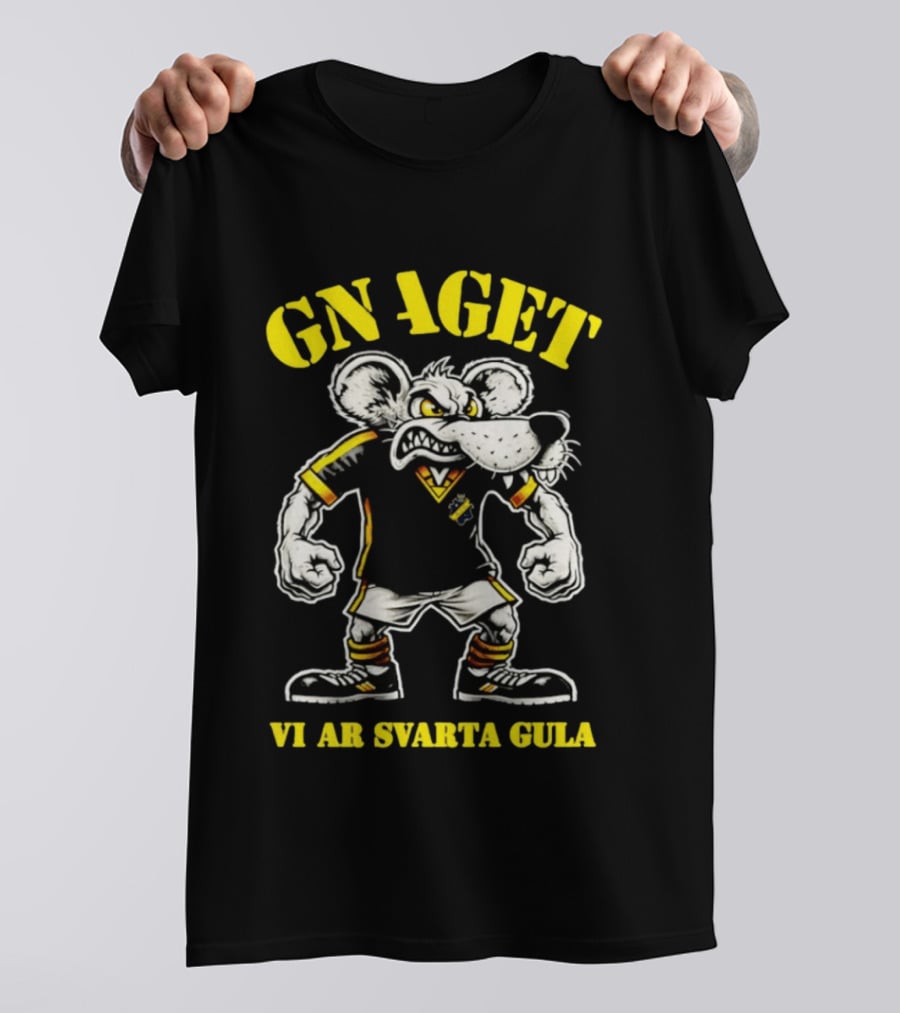 GNAGET AIK Vi Är Svarta Gula Sweden Football Fan Gear T-Shirt