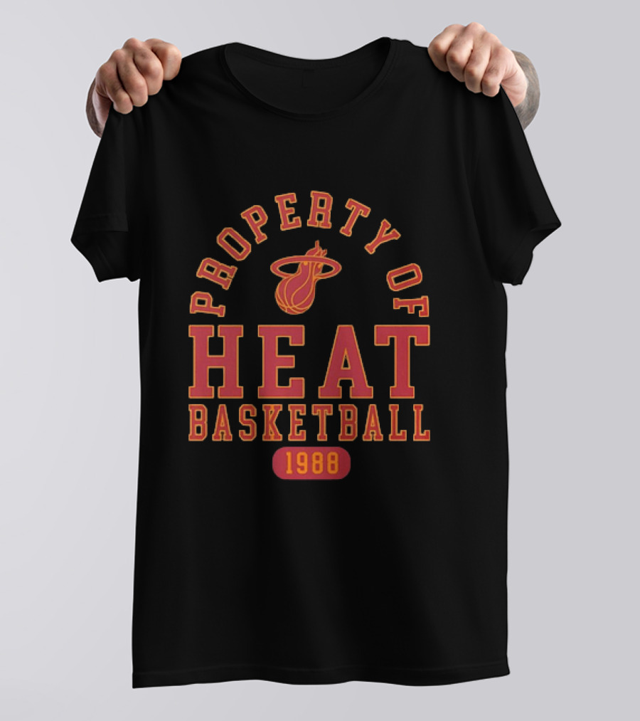 Property Of Miami Heat Basketball 1988 Heat T-Shirt