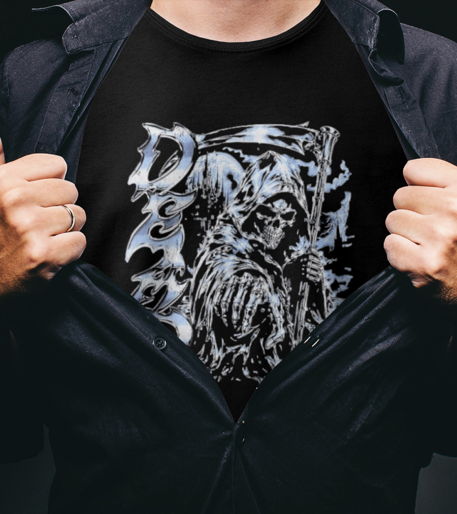 Dead Grim Reaper Gothic Storm Lightning T-Shirt