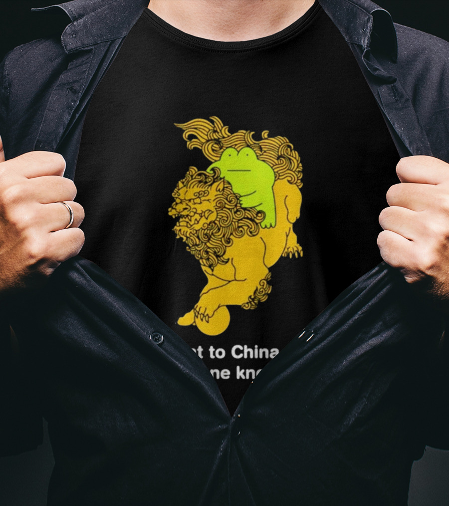 I Went To China And Everyone Knew You Frog Guardian Lion T-Shirt