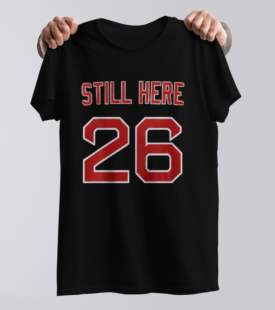 Red Sox 2026 Native American American Indian Celebration Still Here 26 T-Shirt