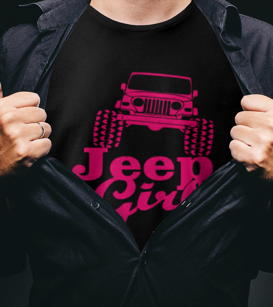 Jeep Girl Off Road Adventure Enthusiast Tire Tread T-Shirt