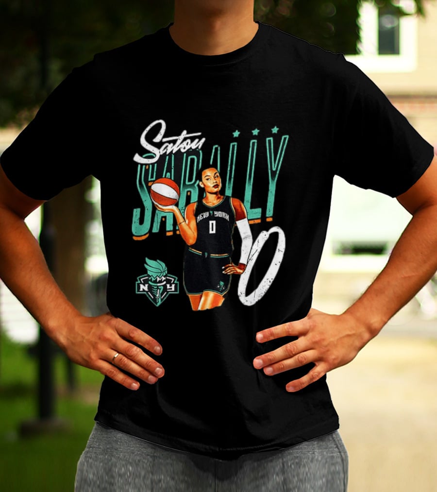 Satou Sabally New York Liberty Basketball 00 WNBA Player T-Shirt