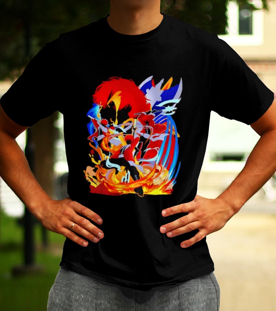 Stark Frieren Beyond Journey's End Anime Dynamic Colorful Scene T-Shirt
