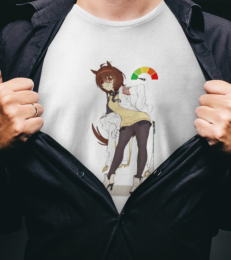 Agnes Tachyon Anime Rainbow Cortisol Gauge Meme T-Shirt