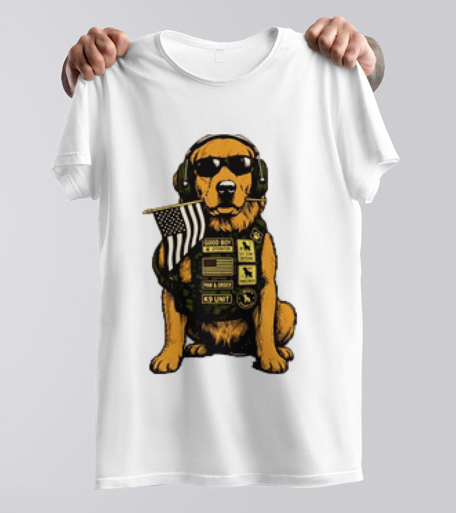 Good Boy Operator K9 Unit Can I Pet That Dog Paw & Order T-Shirt