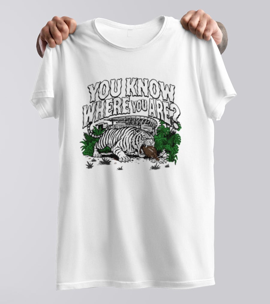 Cincinnati Bengals Tiger You Know Where You Are Jungle T-Shirt