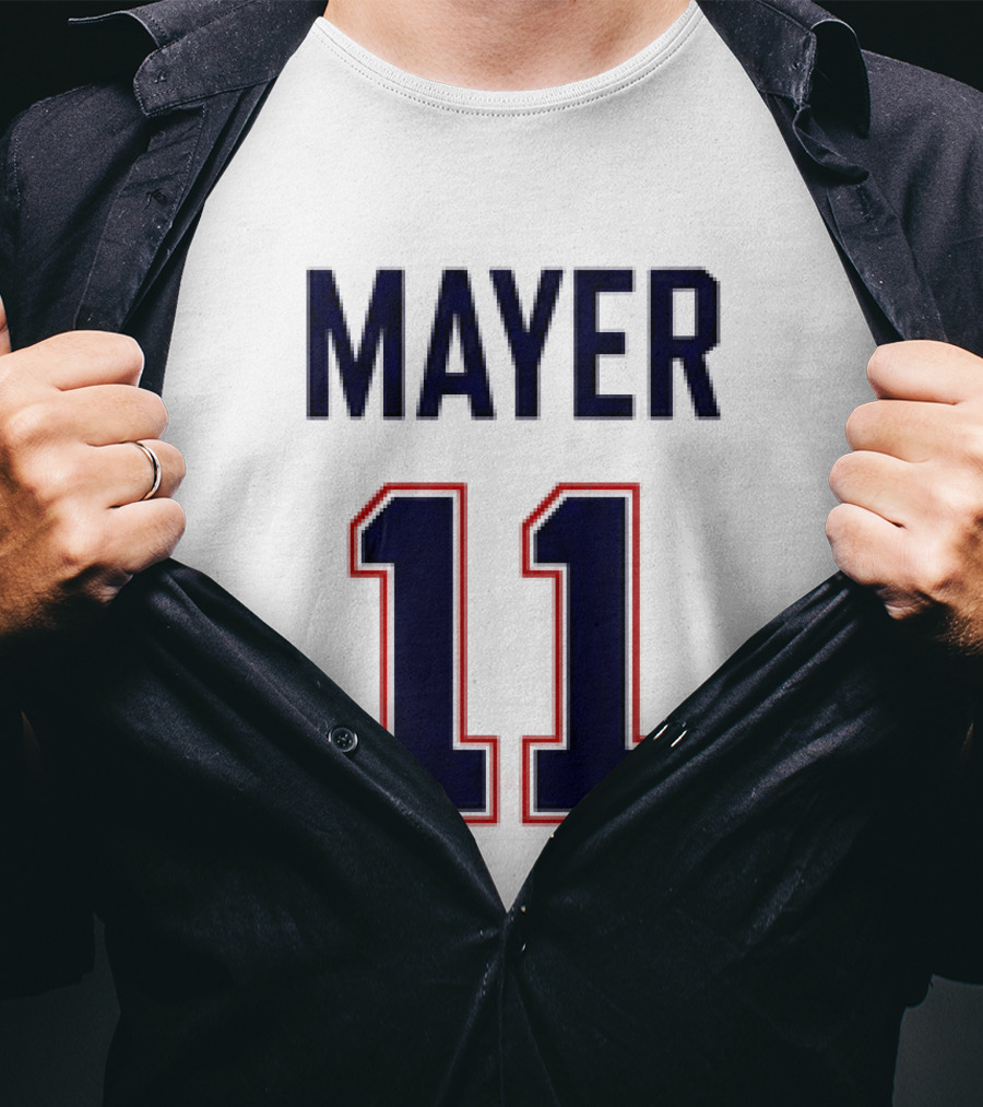 Red Sox 2026 Marcelo Mayer 11 Football Jersey Giveaway T-Shirt