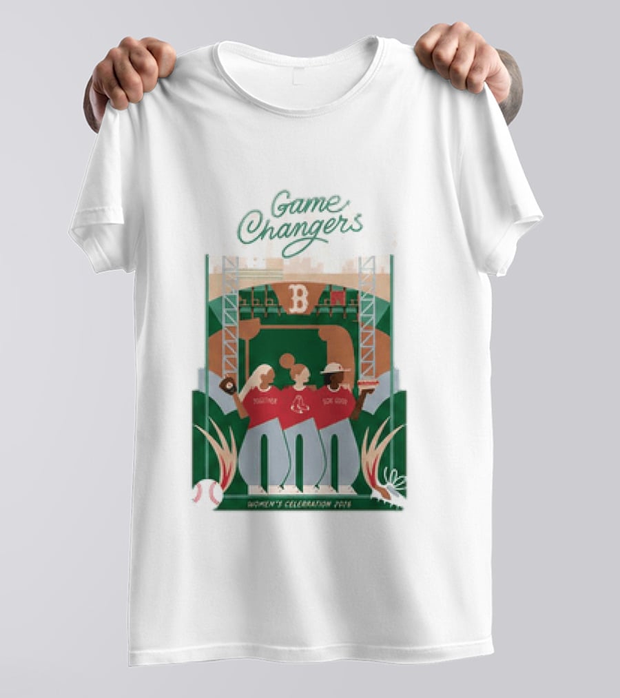 Game Changers Red Sox 2026 Women's Celebration Event Boston Fenway Park T-Shirt