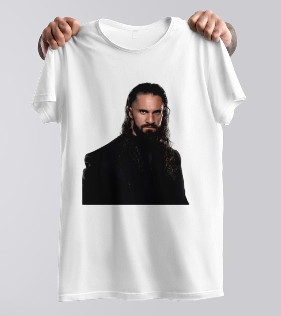 Seth Rollins Has A New Render Intense Gaze And Long Hair T-Shirt