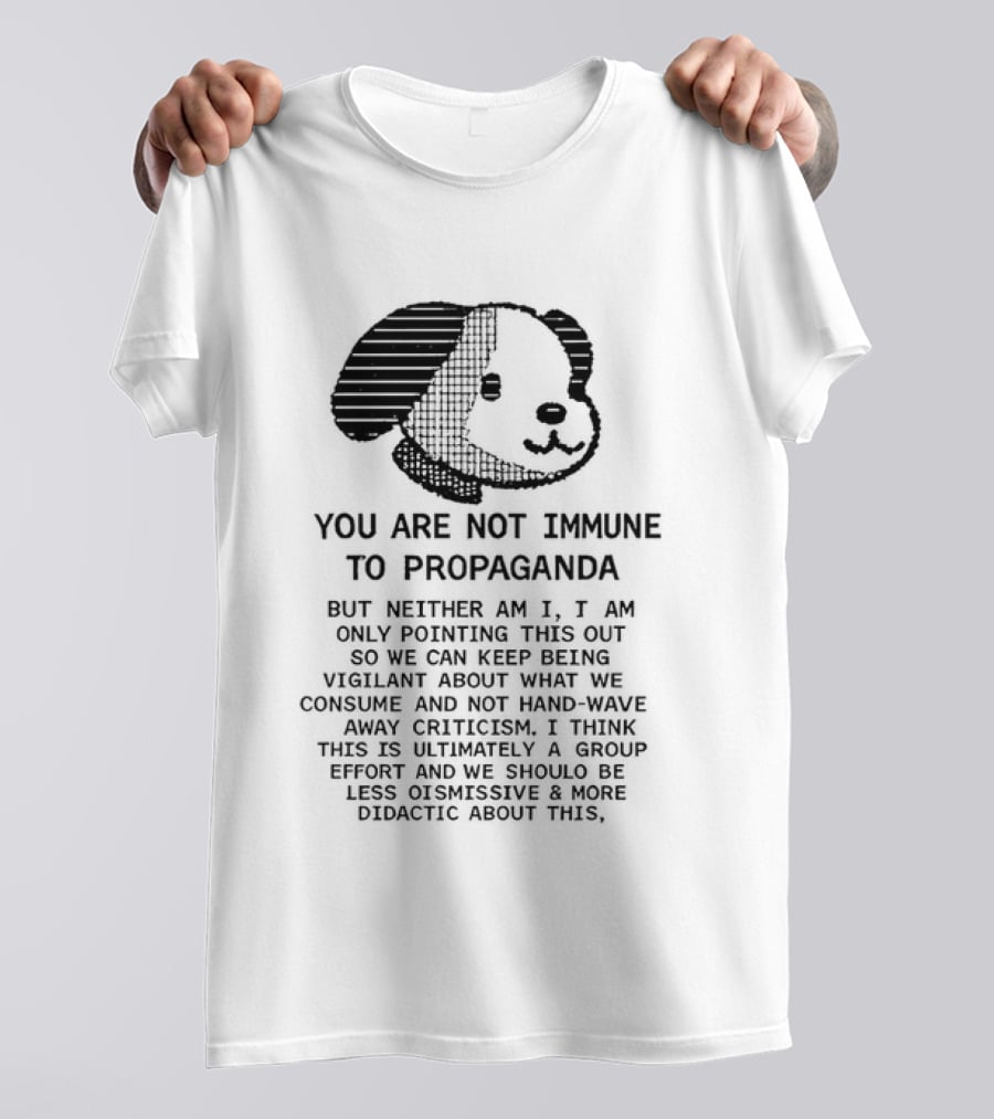 Snoopy You Are Not Immune To Propaganda Stay Vigilant T-Shirt