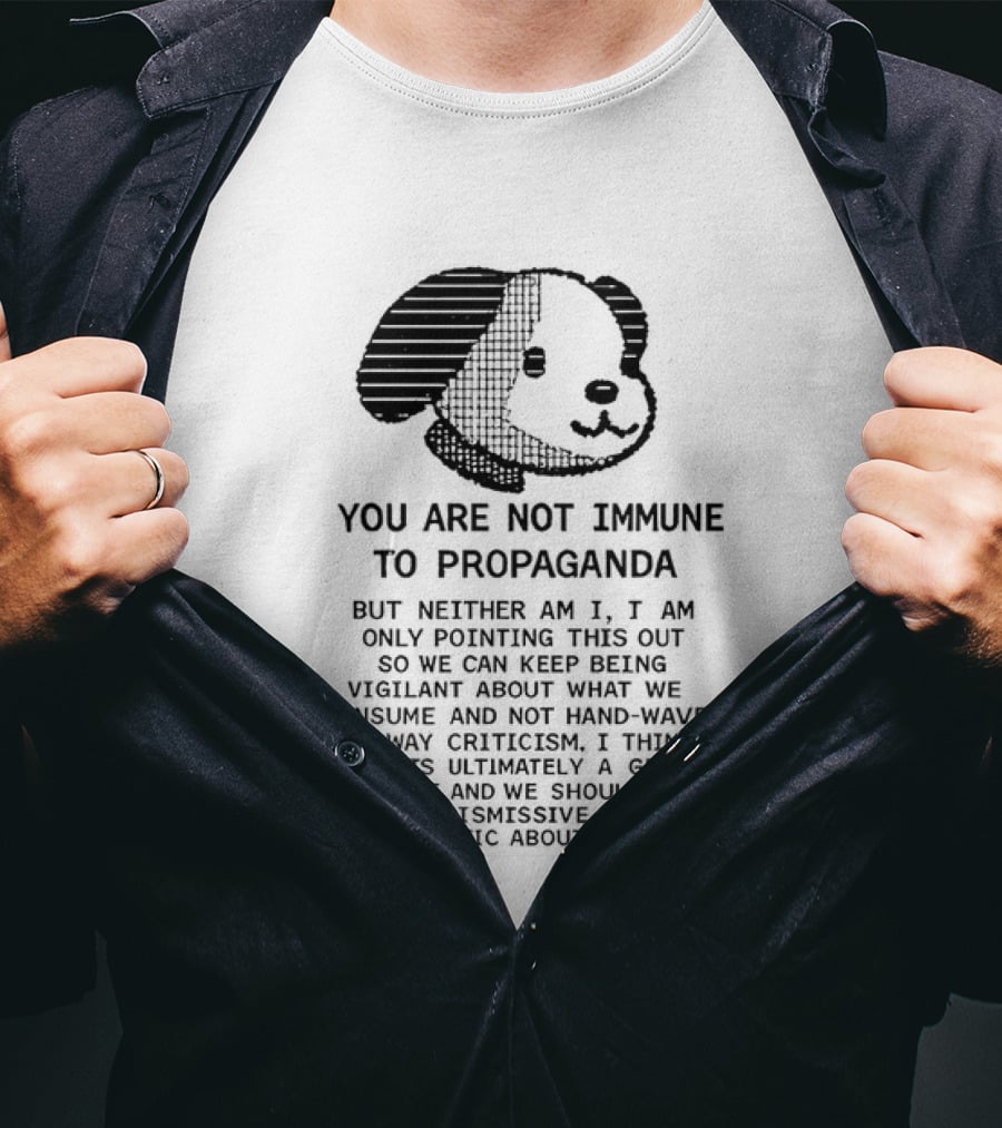 Snoopy You Are Not Immune To Propaganda Stay Vigilant T-Shirt