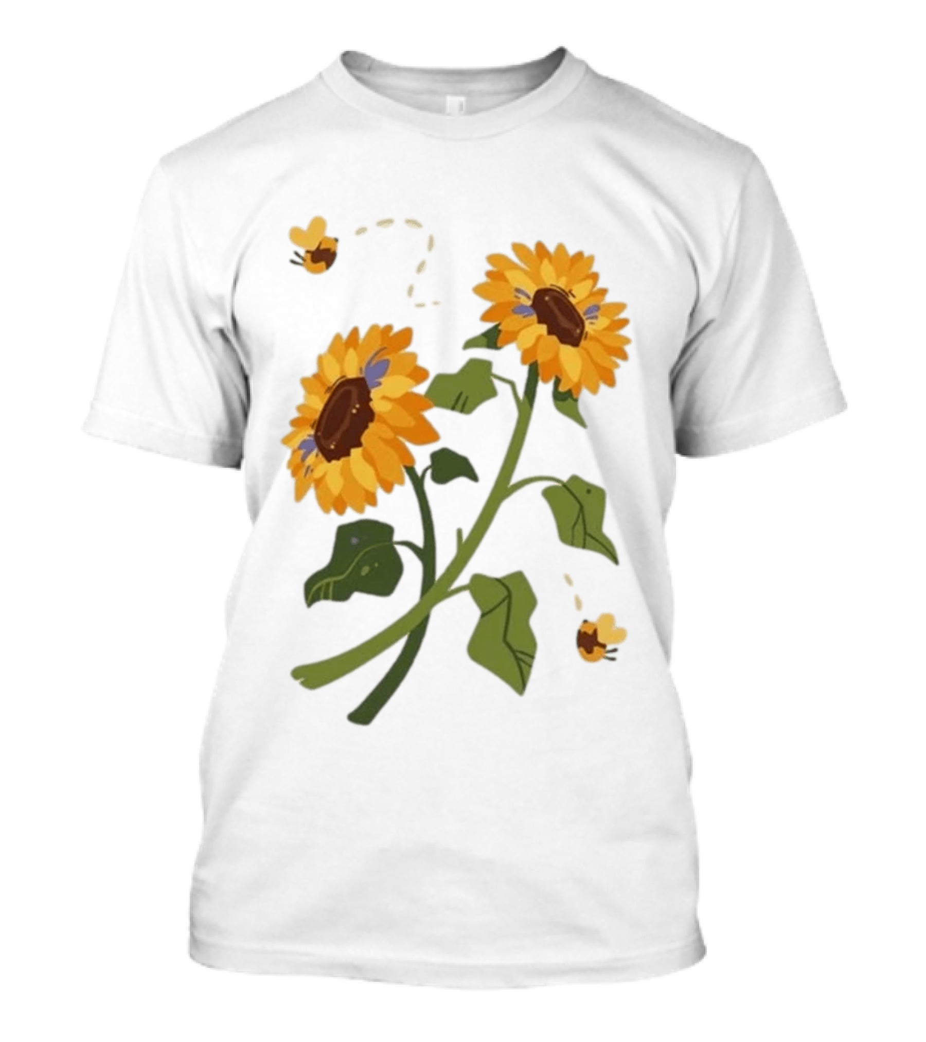 Sunflower Good Times With Sunflowers Bees And Scar Suowers T-Shirt
