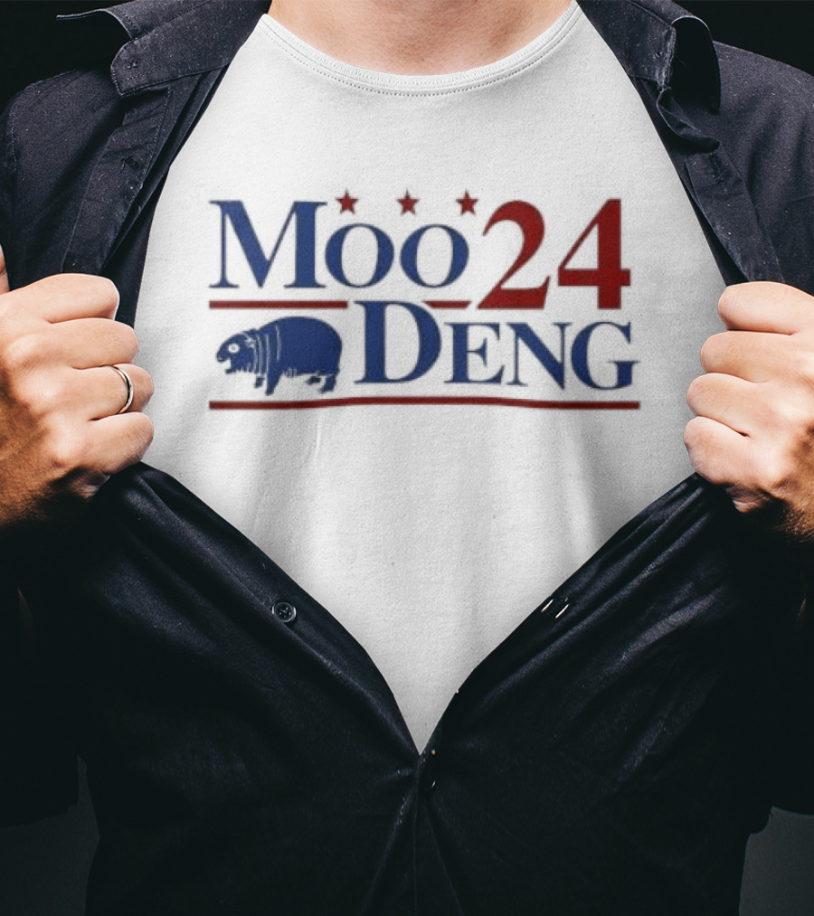 Moo 24 Deng Election Cover Buffalo Icon Stars T-Shirt