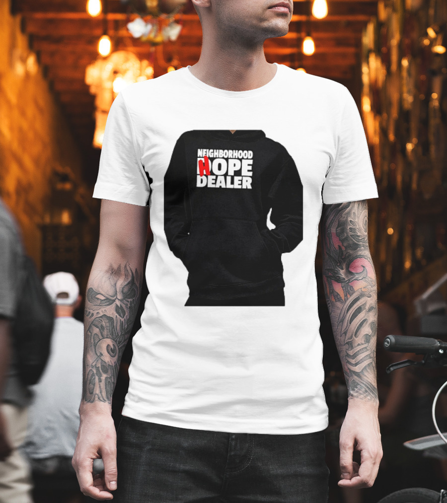Neighborhood Hope Dealer Bold Red And White T-Shirt