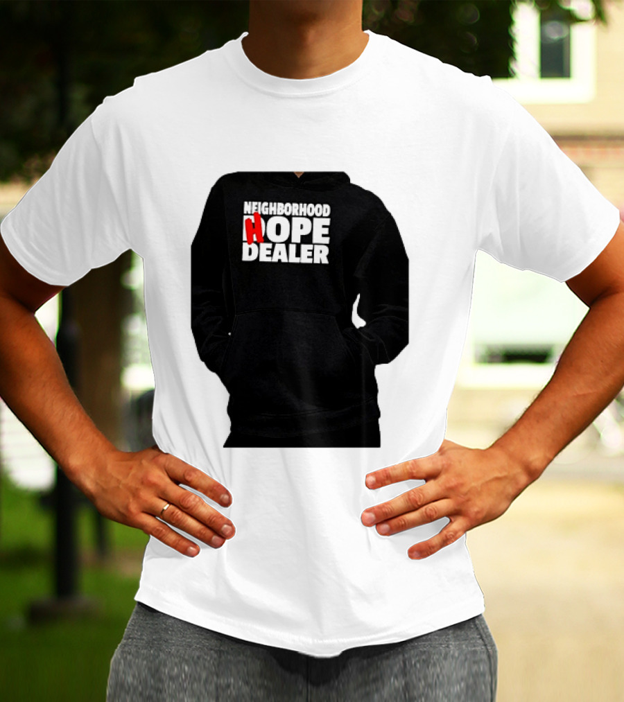 Neighborhood Hope Dealer Bold Red And White T-Shirt