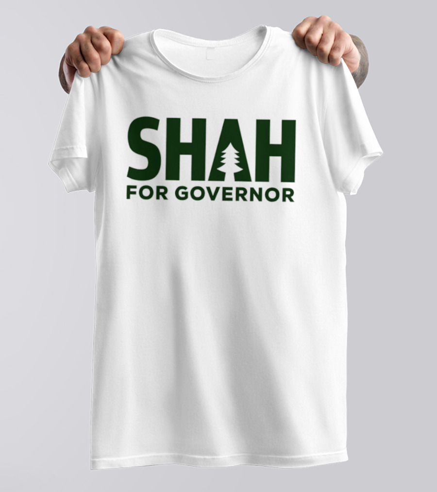 SHAH For Governor 2026 Tree T-Shirt