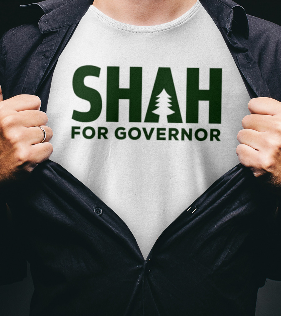SHAH For Governor 2026 Tree T-Shirt
