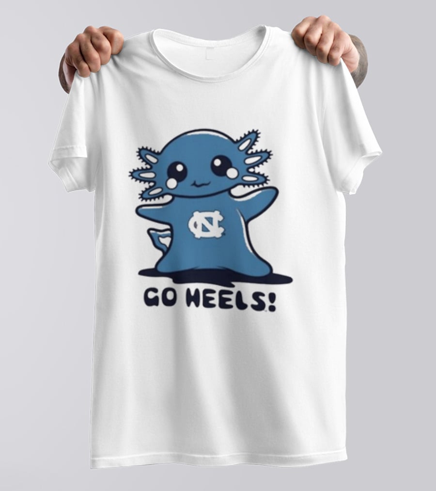 UNC Axolotl Go Heels Cute College Sports T-Shirt