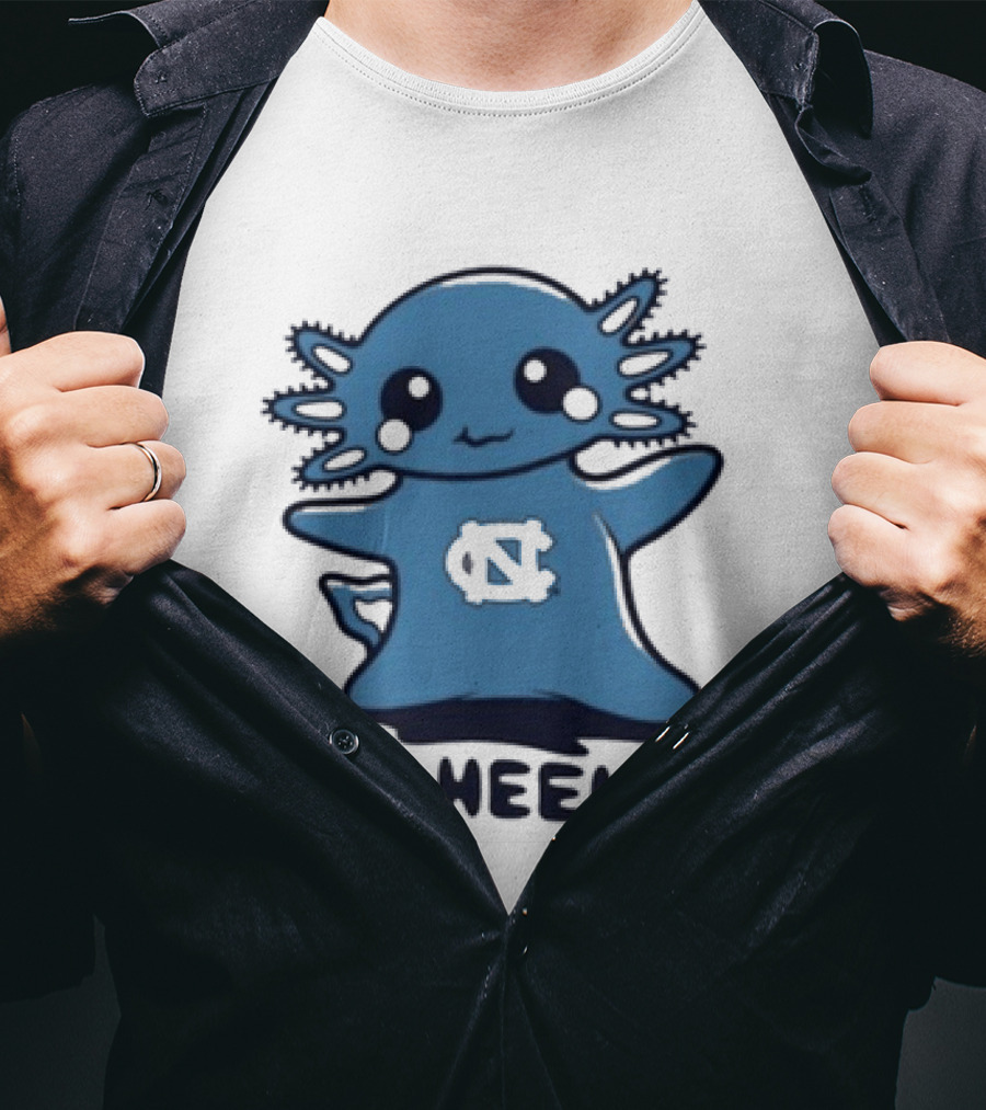 UNC Axolotl Go Heels Cute College Sports T-Shirt