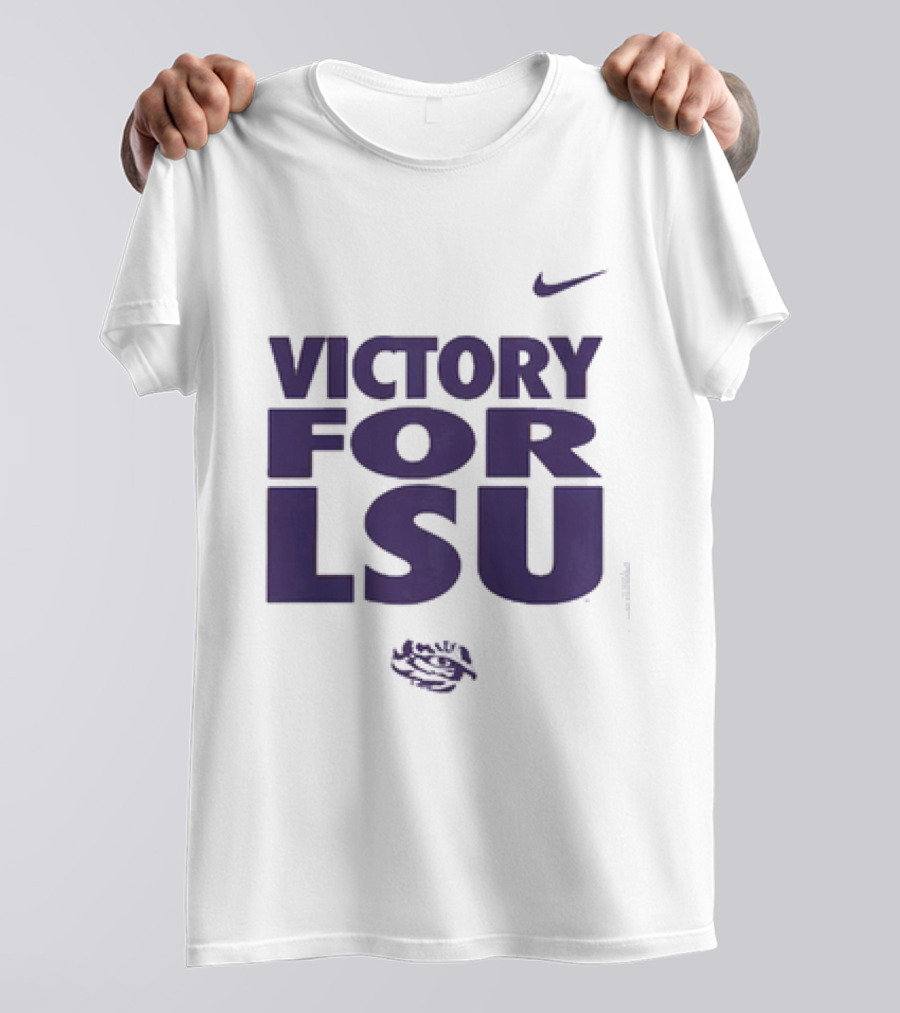 Victory For LSU Nike Tigers T-Shirt