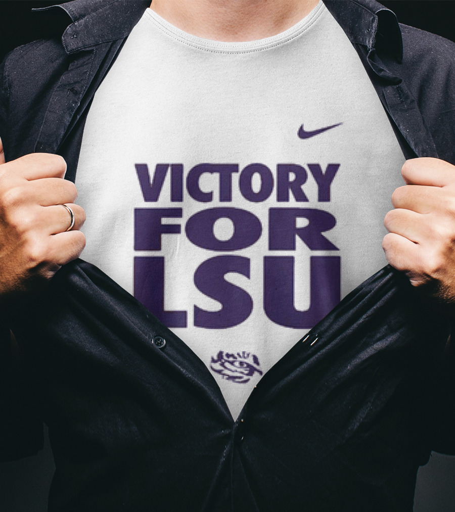 Victory For LSU Nike Tigers T-Shirt